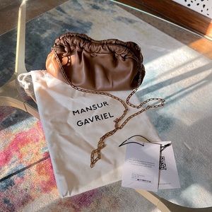 NWT Mansur Gavriel Mini Cloud Bag Brown